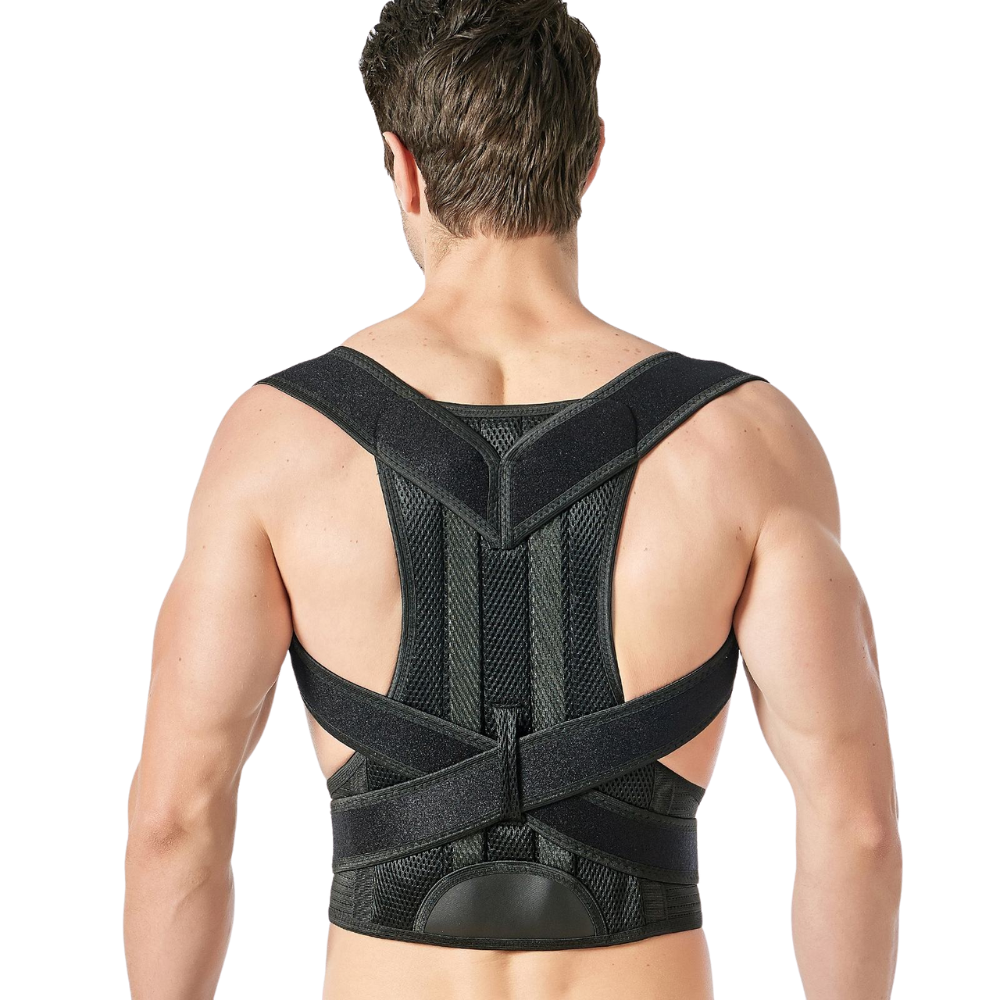 Adjustable Breathable Back Brace Posture Corrector Belt for Men and Women